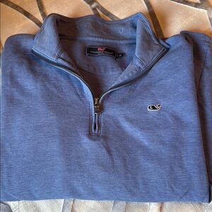 Vineyard Vines Blue Zip Up Sweater Classic Style Men’s size M, excellent con